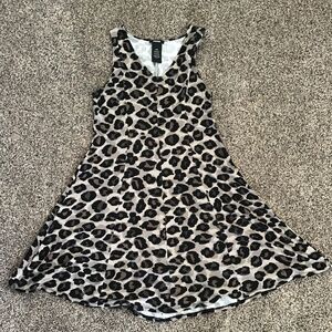 Premise Animal Print Midi Dress Sz M